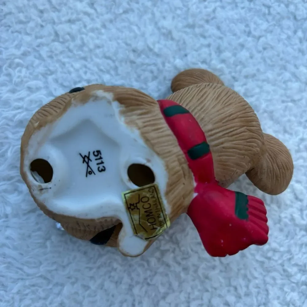Set of 3 Adorable Vintage Homco Porcelain Ice Skating Winter Mice‎